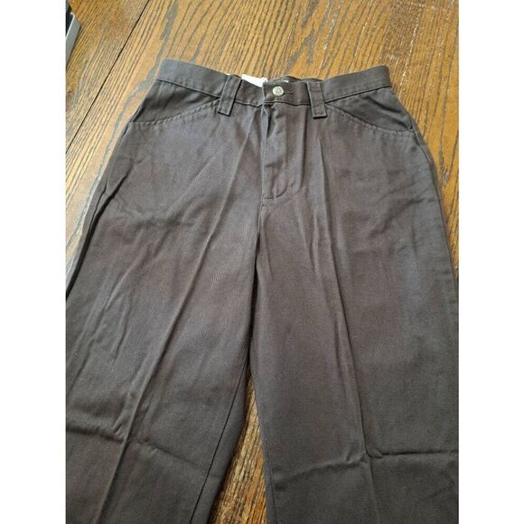 New Misses Size 6M Riders Casuals by Lee Chocolate Brown Pants Cotton Eased Fit - Picture 2 of 5